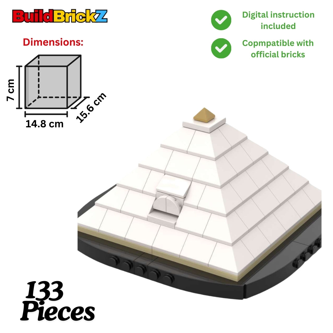 MINI White Pyramid - 133 pieces