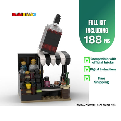 Alcohol Stand - 188 Pieces Building Bricks Kit