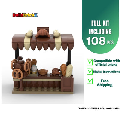 Bakery Stand - 108 Pieces Building Set