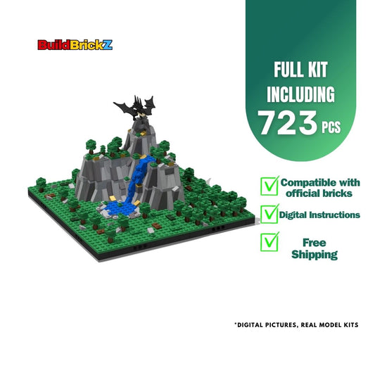 Dragon on Gold Mountain - 723 Pieces Building Set