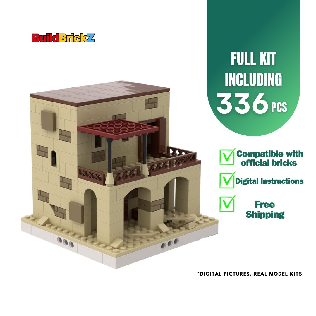 Desert Village House - 336 Pieces Building Set