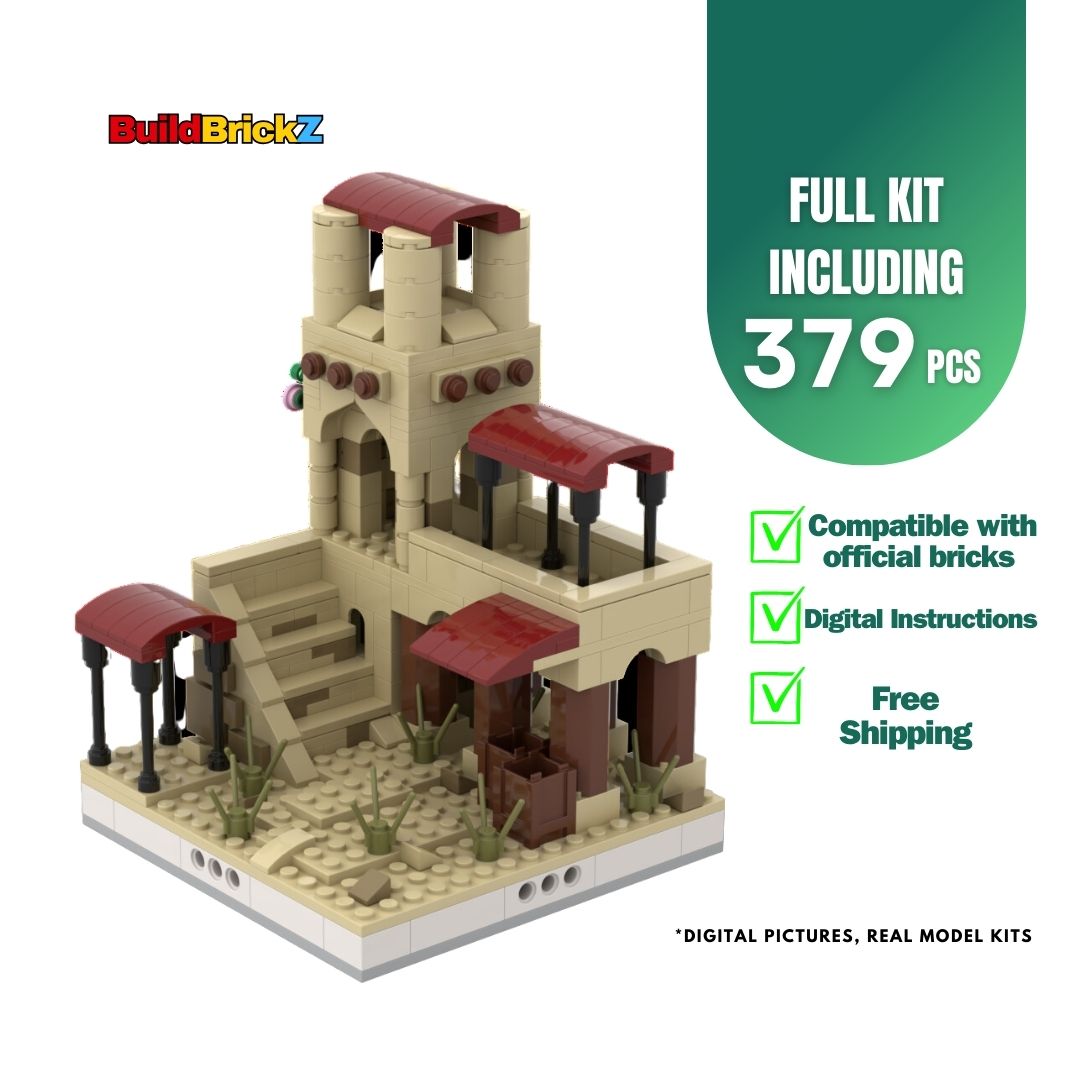 Desert House - 379 Pieces Modular Building Set