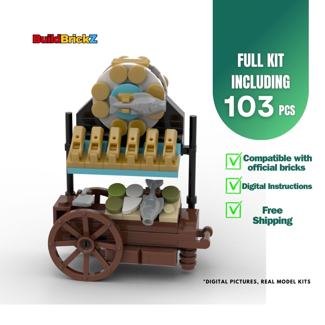 fish Cart - 103 Pieces Building Kit