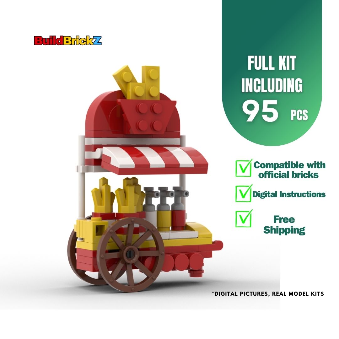 Fries Cart - 93 Pieces Building Set