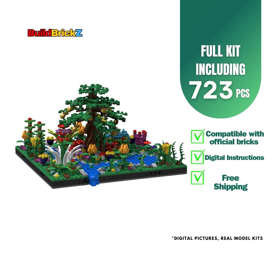 Garden of Eden Diorama - 723 Pieces Building Set