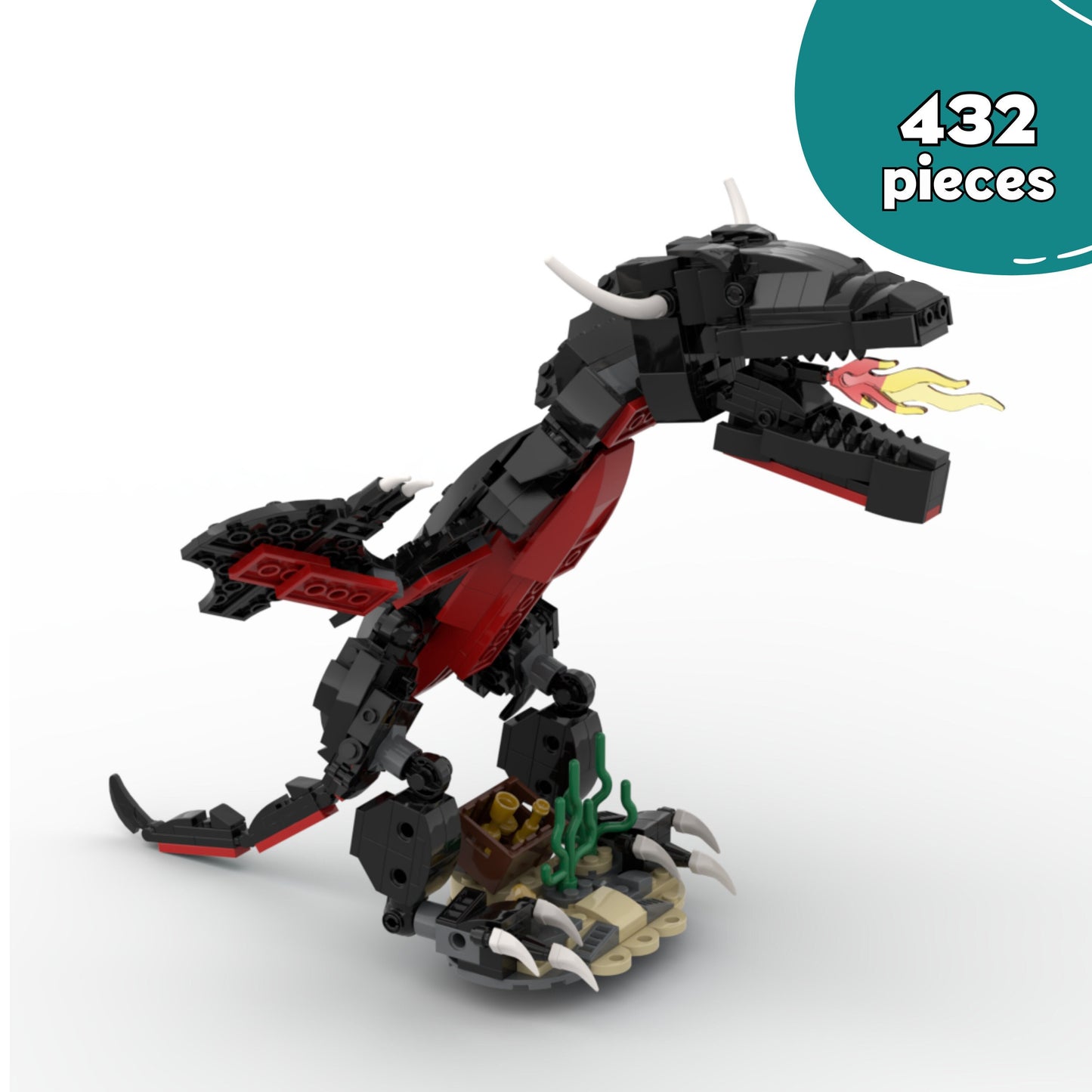 Black Dragon - 423 Pieces Building Set