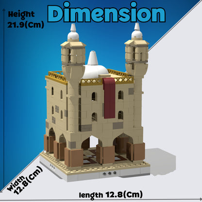 Desert Village Temple - 604 Pieces Building Set