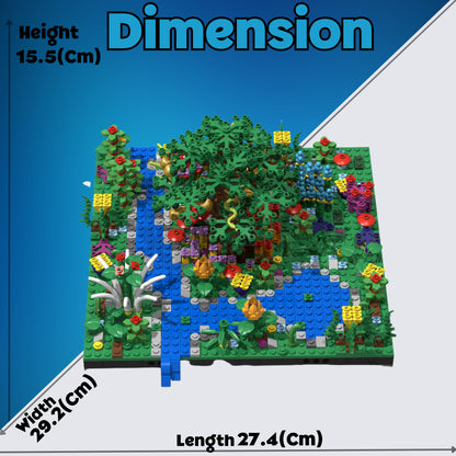 Garden of Eden Diorama - 723 Pieces Building Set