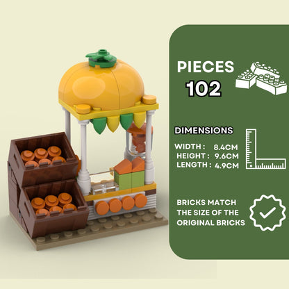 Orange Juice Stand - 102 Pieces Building Set