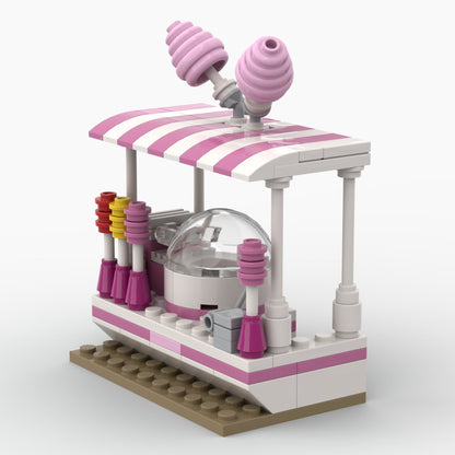 Cotton Candy Stand - 112 Pieces Building Set