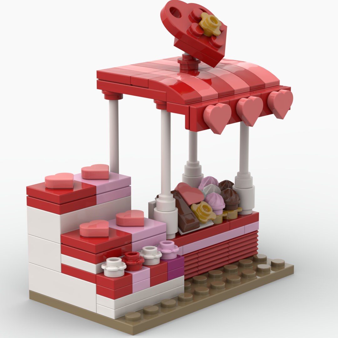 Valentine's Day Stand - 109 Pieces Building Set