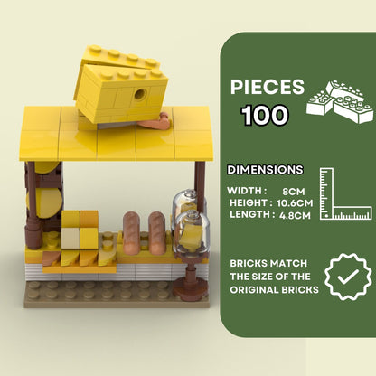 Cheese Stand - 100 Pieces Building Set