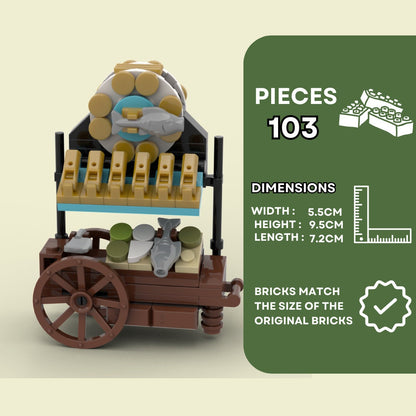 fish Cart - 103 Pieces Building Kit