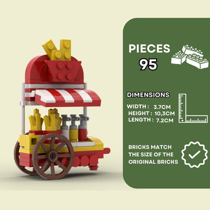 Fries Cart - 93 Pieces Building Set