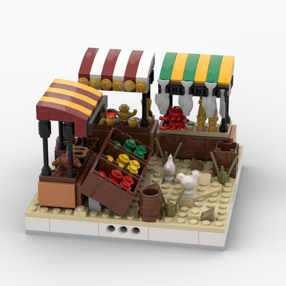 Desert Street Market - 281 Pieces Modular Building Set