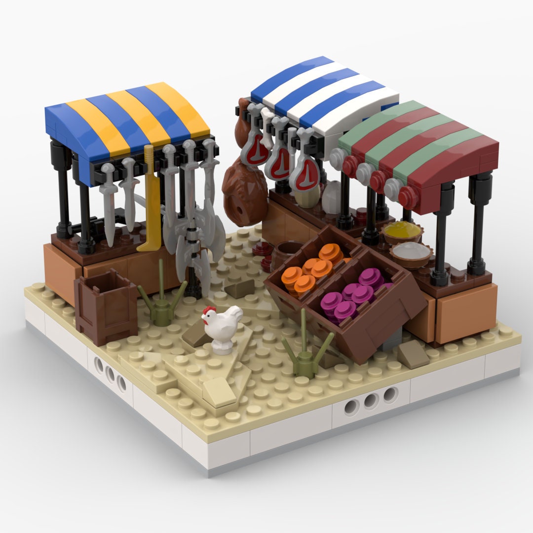 Desert Street Market - 263 Pieces Modular Building Set