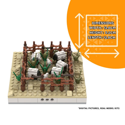 Herd of Sheep - 201 Pieces Building Set