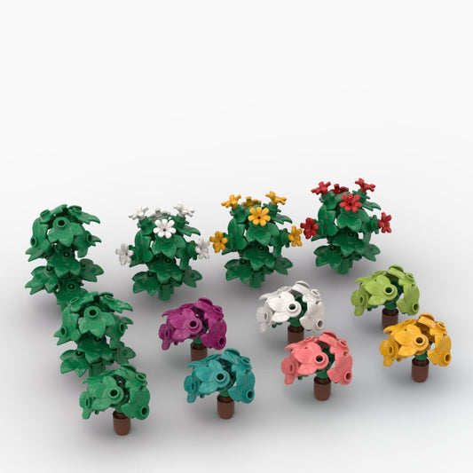 Colorful Bushes - 298 Pieces Building Set