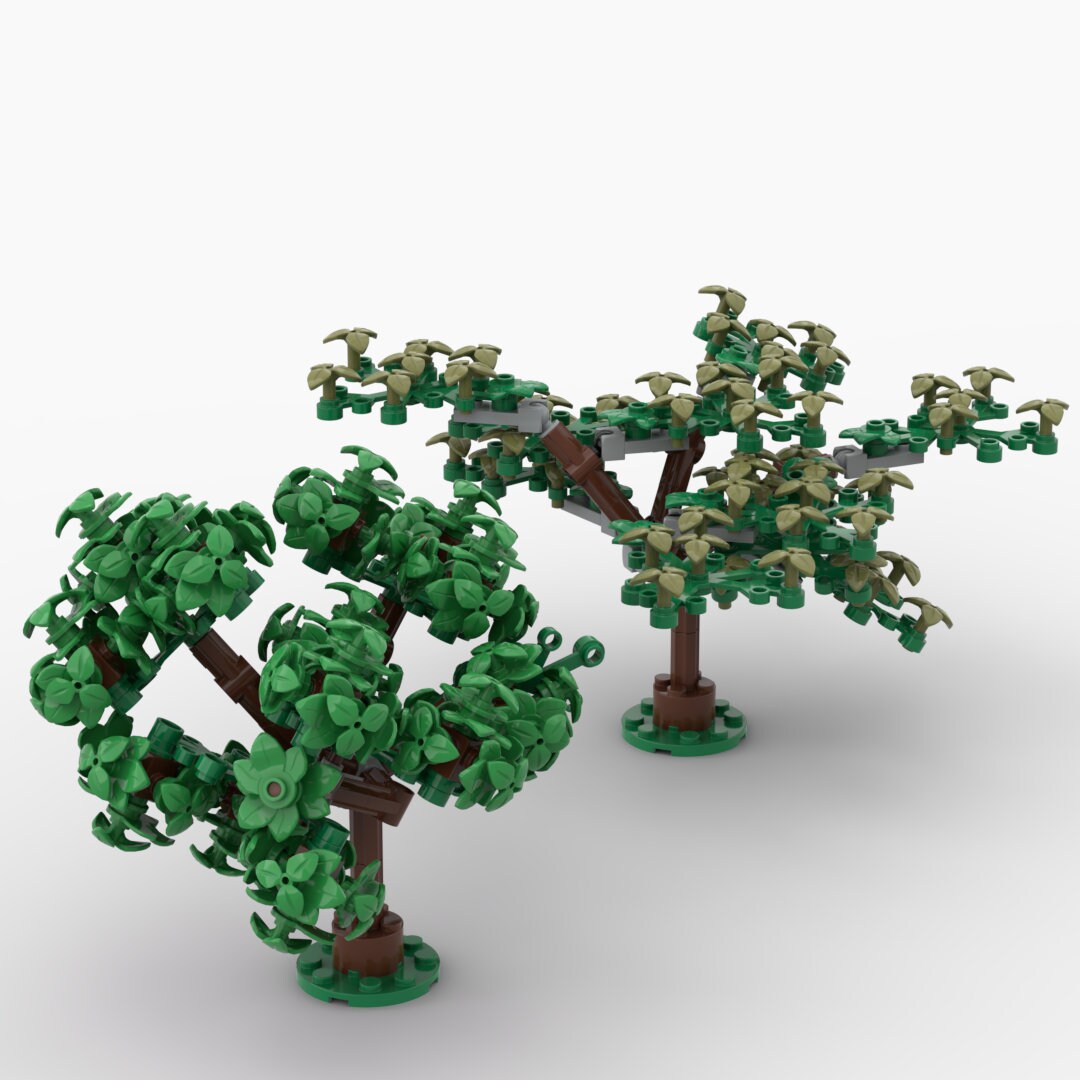 2 Trees - 348 Pieces Building Bricks Set