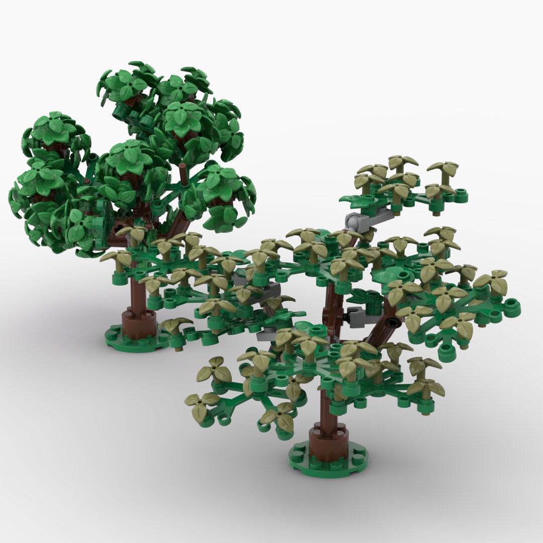 2 Trees - 348 Pieces Building Bricks Set