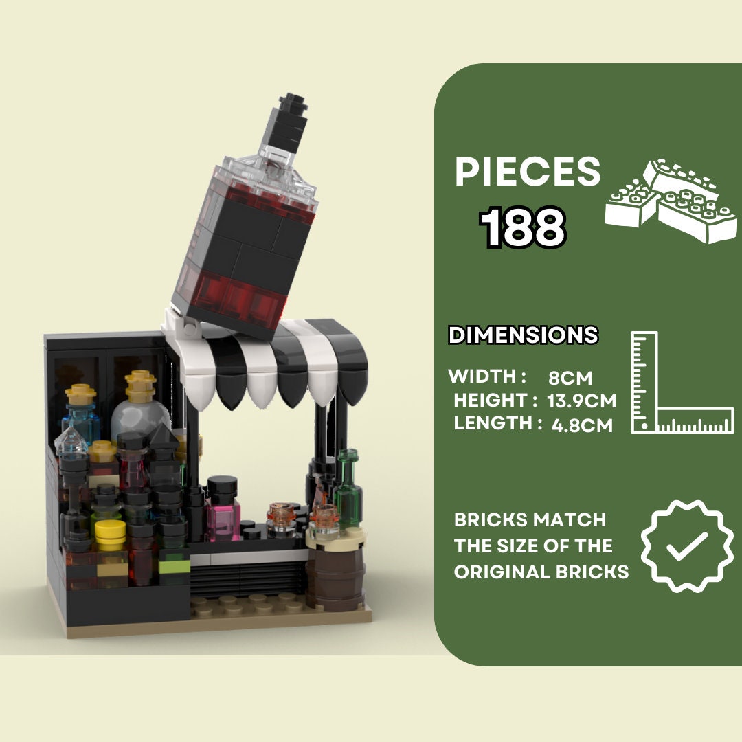 Alcohol Stand - 188 Pieces Building Bricks Kit