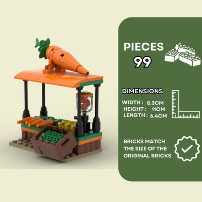 Carrot Shake Stand - 99 Pieces Building Set