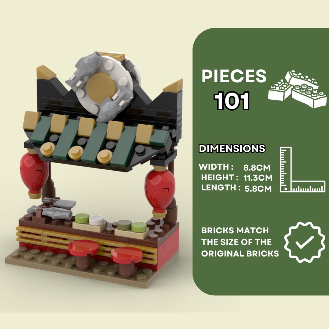 Sushi Stand - 101 Pieces Building Set