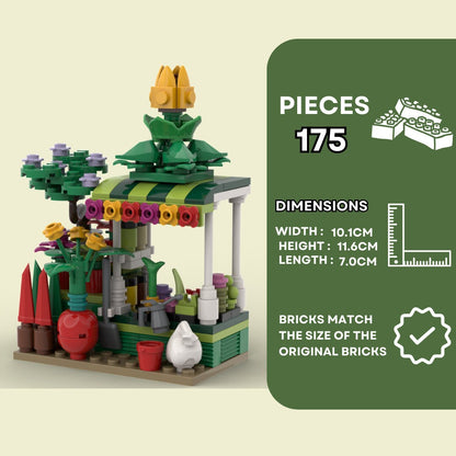 Flowers Stand - 175 Pieces Building Set