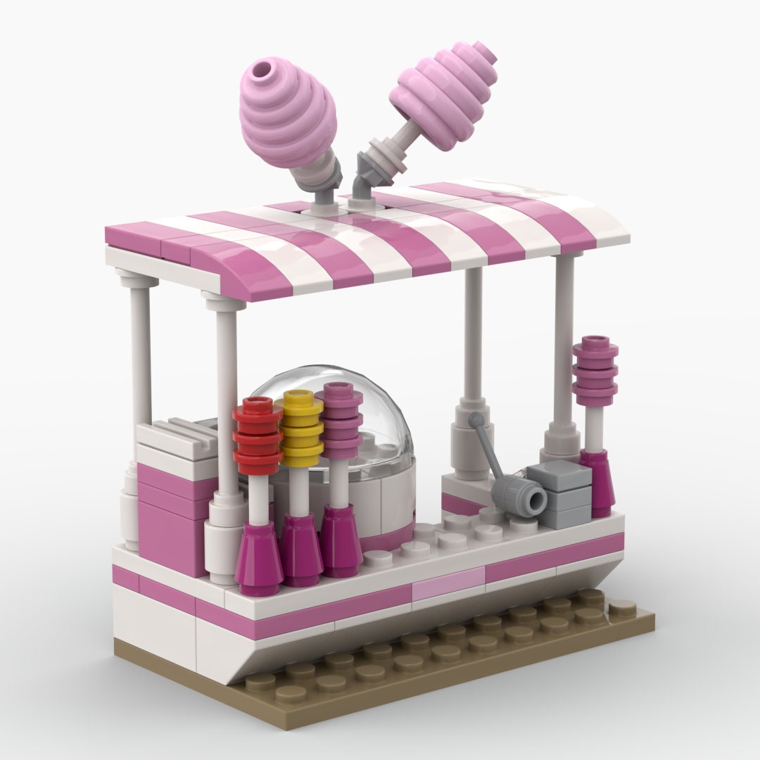 Cotton Candy Stand - 112 Pieces Building Set