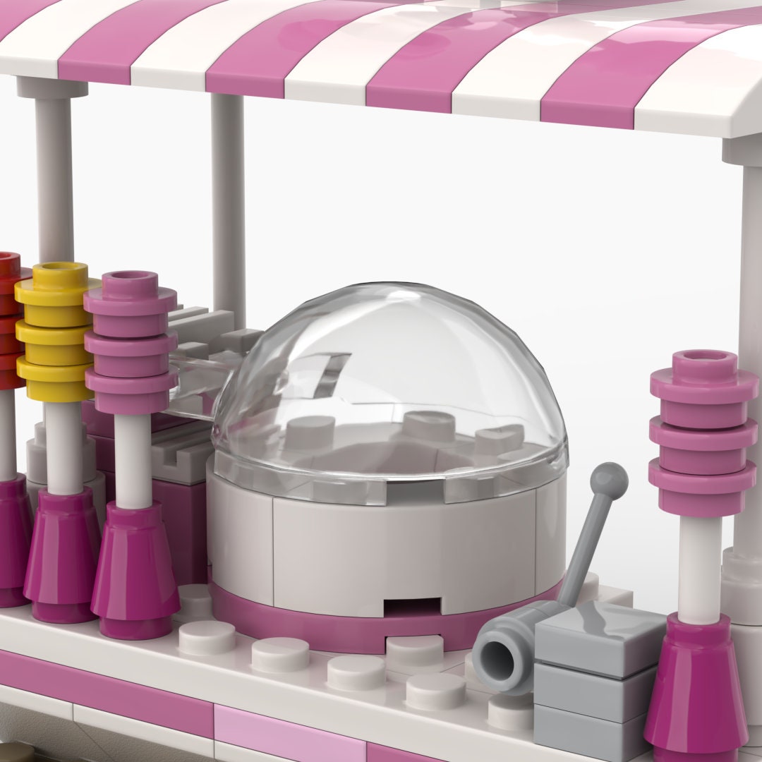 Cotton Candy Stand - 112 Pieces Building Set