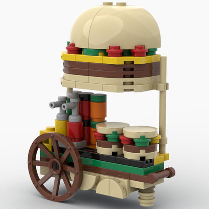 Burger Cart - 96 Pieces Building Set