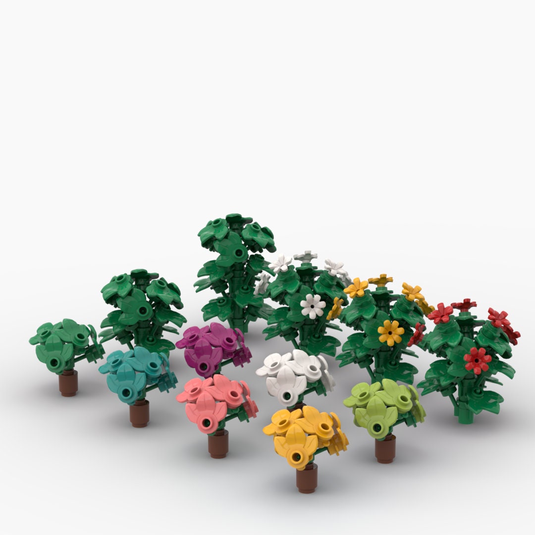 Colorful Bushes - 298 Pieces Building Set