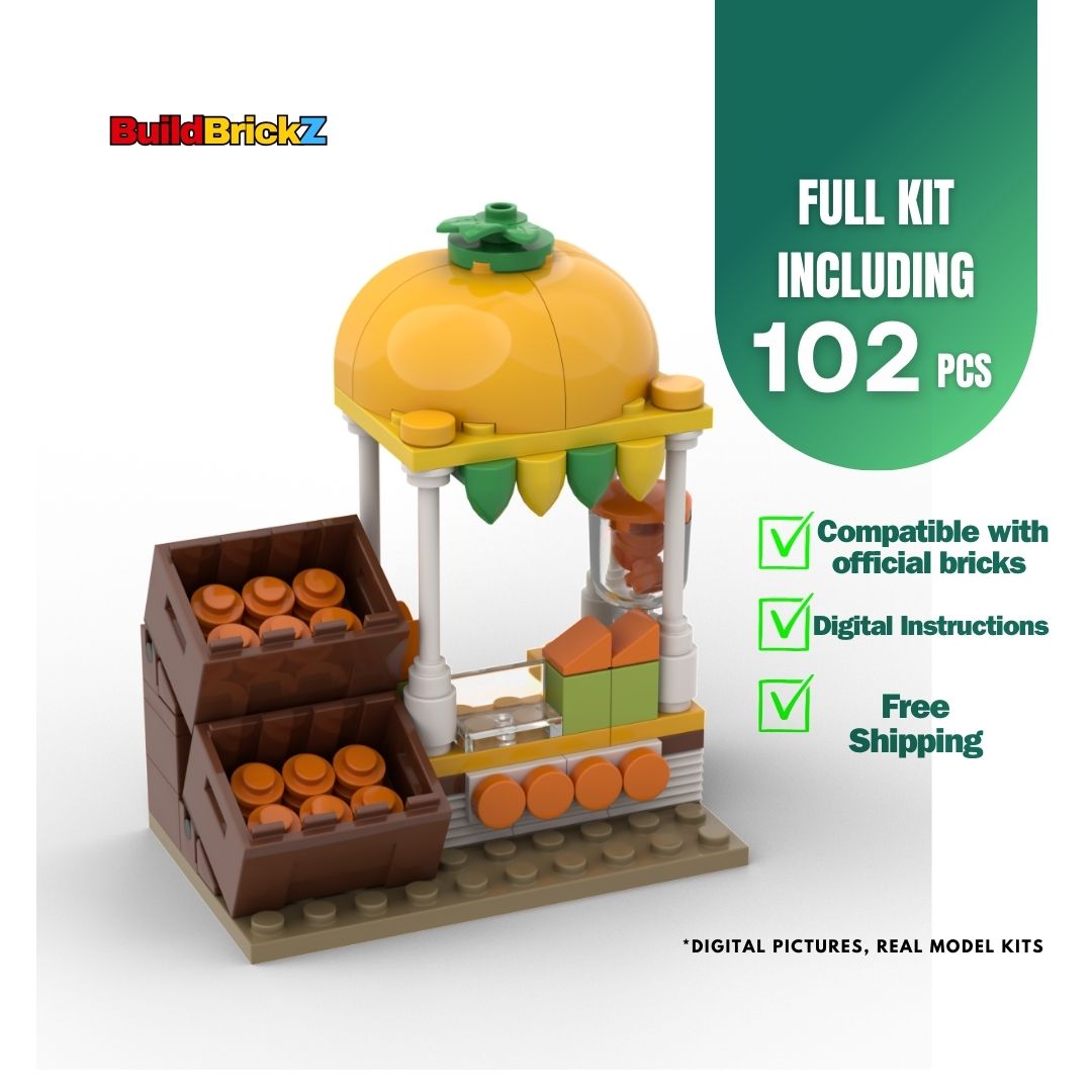 Orange Juice Stand - 102 Pieces Building Set