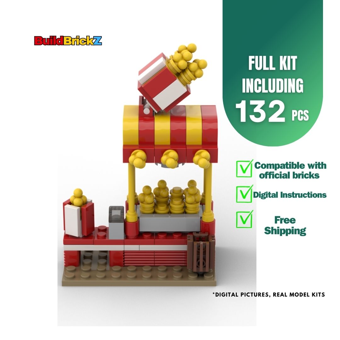 Popcorn Stand - 132 Pieces Building Set