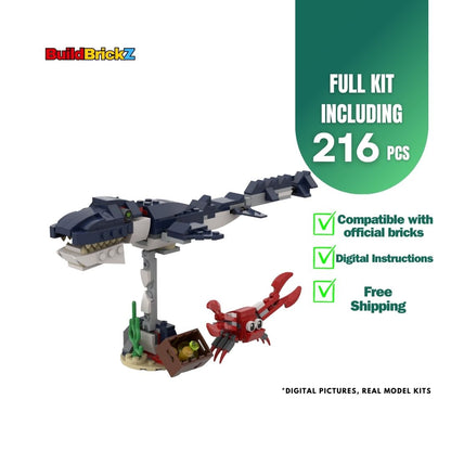 Sea Dinosaur - 216 Pieces Building Set